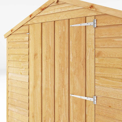Refurbished 8 x 6 Overlap Single Door Windowless Apex Garden Shed