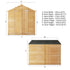 10 x 6 Overlap Double Door Apex Windowless Wooden Shed
