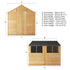 10 x 8 Overlap Double Door Apex Wooden Shed

