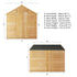10 x 8 Overlap Double Door Apex Windowless Wooden Shed
