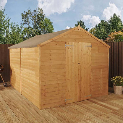 Refurbished 12 x 8 Overlap Double Door Apex Windowless Wooden Shed