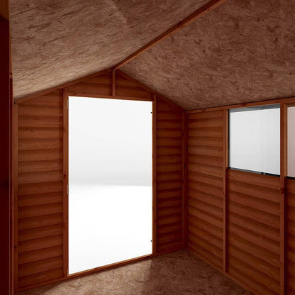 Refurbished 8 x 6 Value Overlap Single Door Apex Wooden Shed