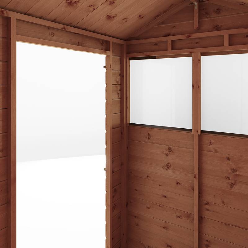 6 x 4 Shiplap Reverse Apex Wooden Shed