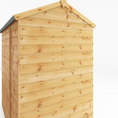 6 x 4 Shiplap Reverse Apex Windowless Wooden Shed