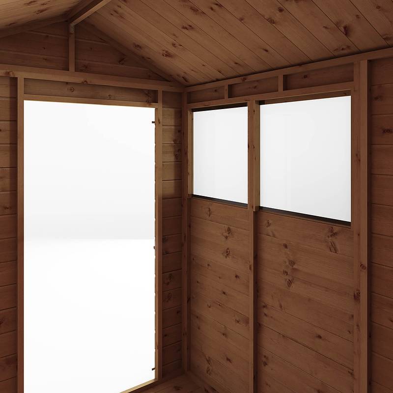 Refurbished Pressure Treated 7 x 5 Shiplap Apex Wooden Shed