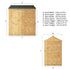 7 x 5 Shiplap Reverse Apex Windowless Wooden Shed
