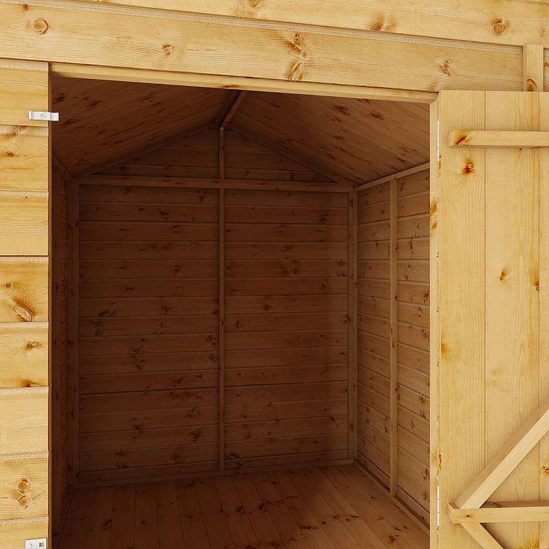 Refurbished 8 x 6 Shiplap Apex Windowless Wooden Shed