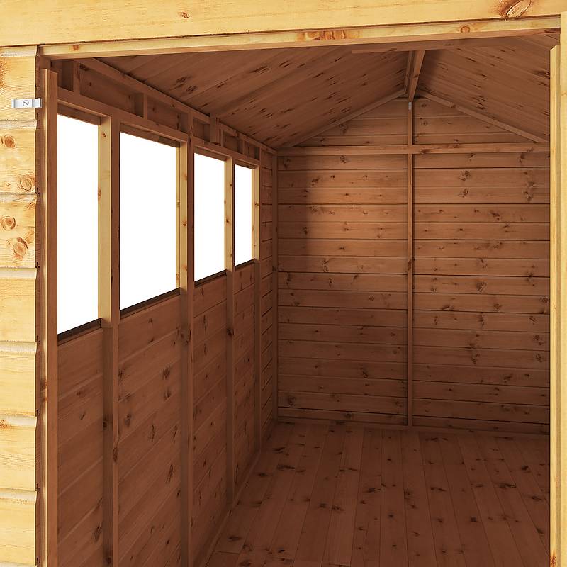 Refurbished 10 x 6 Shiplap Apex Wooden Shed
