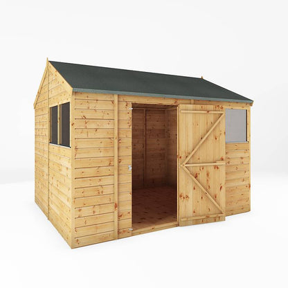 10 x 8 Shiplap Reverse Apex Wooden Shed