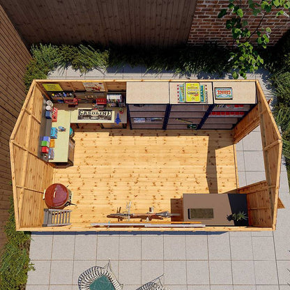 Refurbished 16 x 10 Premium Shiplap Apex Workshop