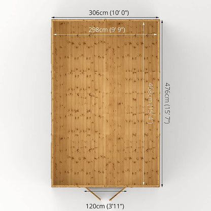 Refurbished 16 x 10 Premium Shiplap Apex Workshop