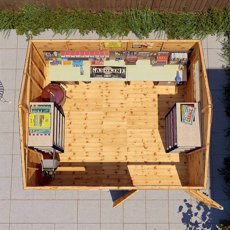 Refurbished 12 x 10 Premium Shiplap Reverse Apex Workshop