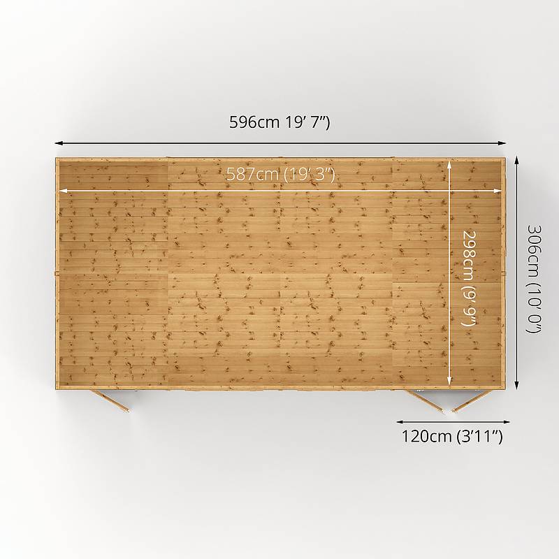 20 x 10 Premium Shiplap Reverse Apex Workshop