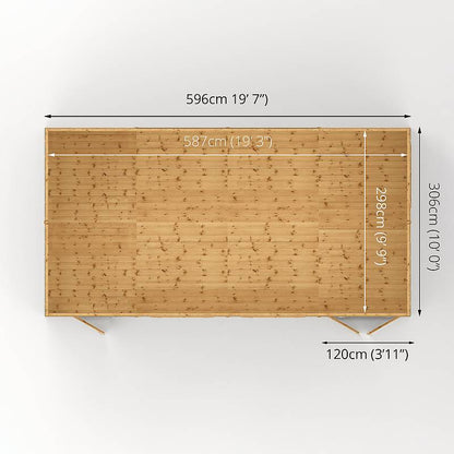 20 x 10 Premium Shiplap Reverse Apex Workshop