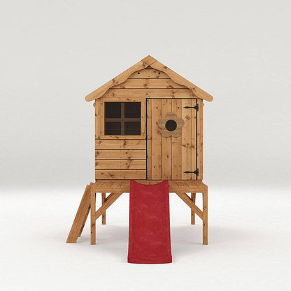 Snug Tower Wooden Playhouse with Slide