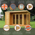 12 x 8 Contemporary Summerhouse with Side Shed

