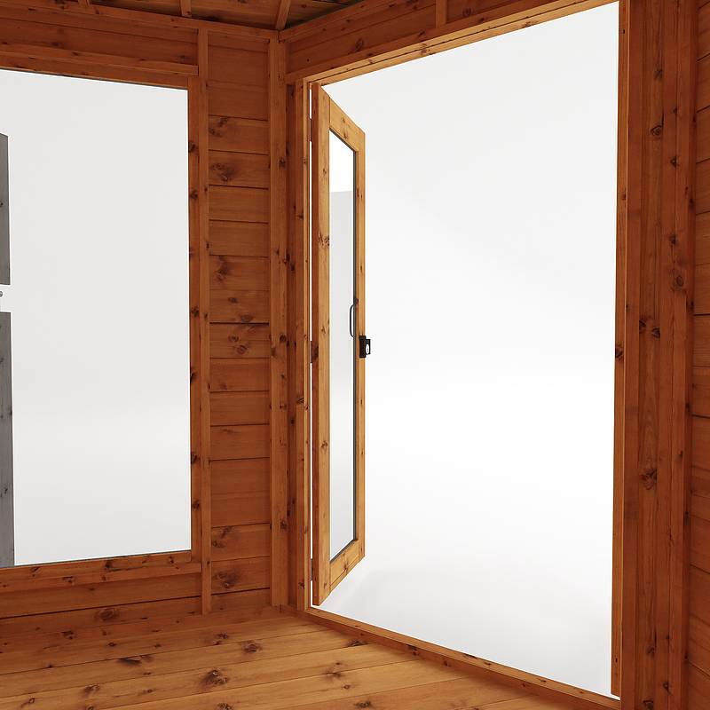 11 x 7 Premium Corner Summerhouse with Side Shed