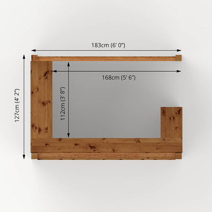 6 x 4 Pressure Treated Garden Bar