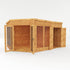 13 x 9 Premium Corner Summerhouse Side Shed
