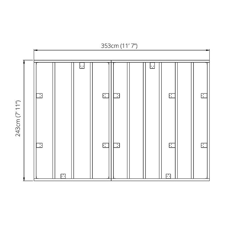 12 x 8 Wooden Base