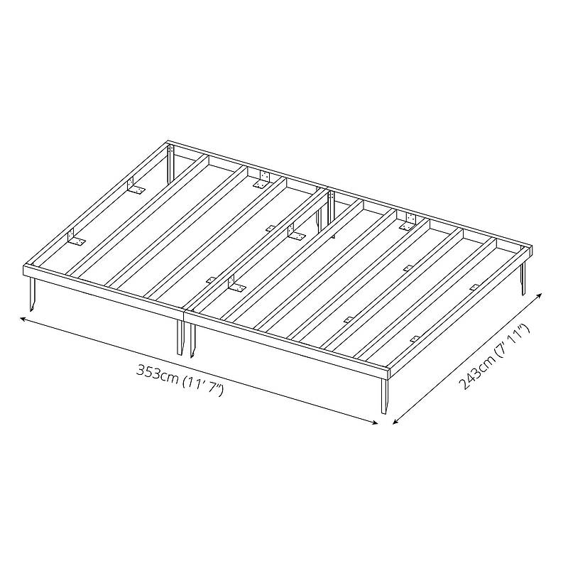 12 x 8 Wooden Base