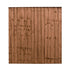 6 x 6 Pressure Treated Feather Edge Flat Top Fence Panel

