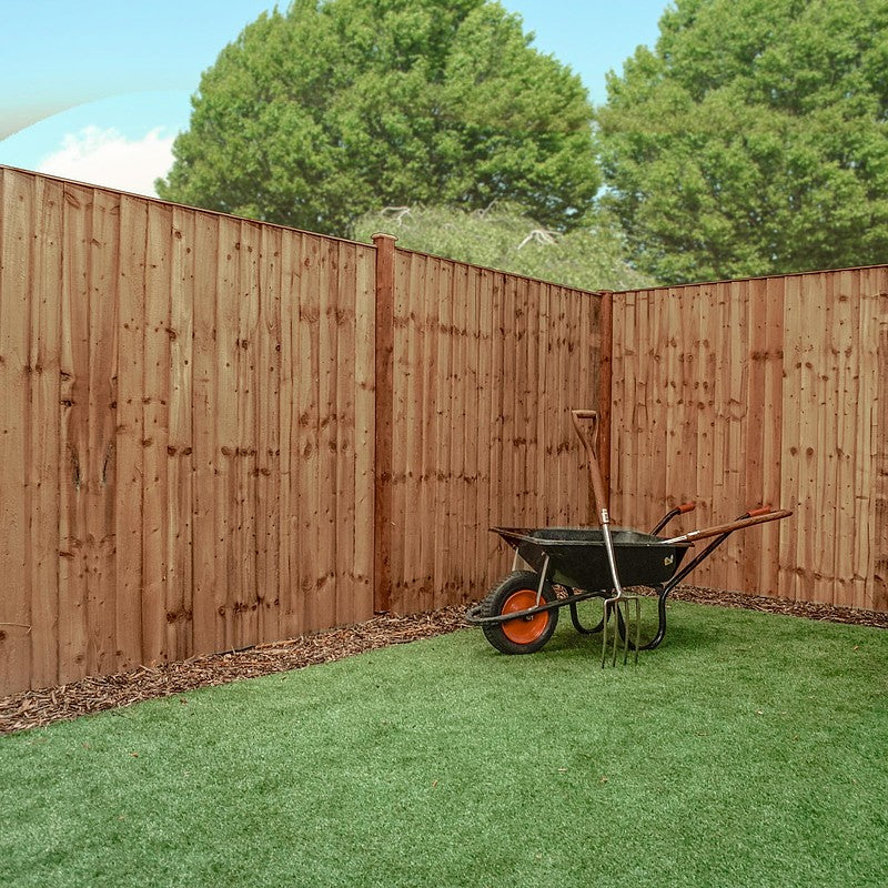6 x 6 Pressure Treated Feather Edge Flat Top Fence Panel