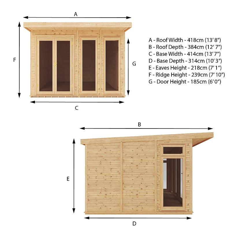 4 x 3m Insulated Garden Room