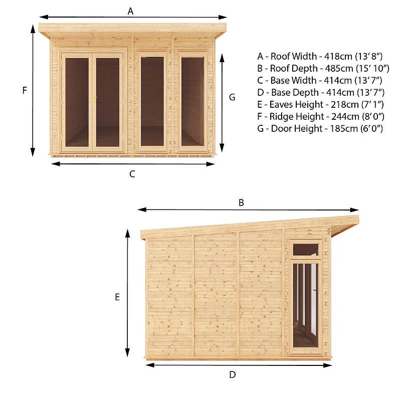 4m x 4m Insulated Garden Room