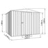 Absco Regent 7' 5 x 7 Woodland Grey Apex Metal Shed
