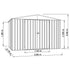 Absco Regent 10 x 7 Woodland Grey Apex Metal Shed
