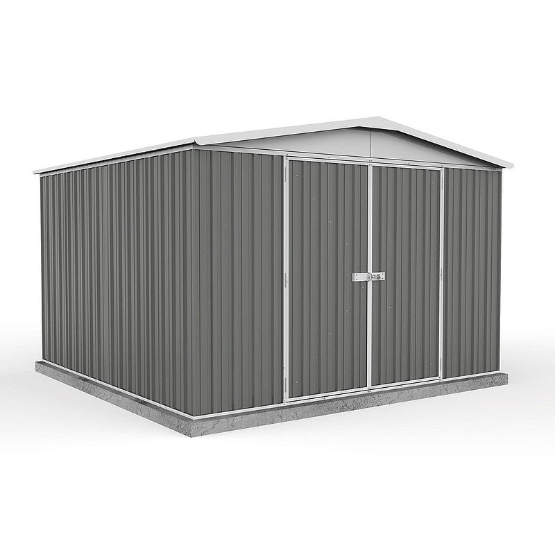 Absco Regent 10 x 10 Woodland Grey Apex Metal Shed