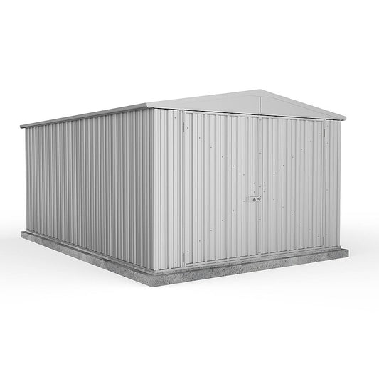 Absco Utility Workshop 10 x 15 Titanium Apex Metal Shed