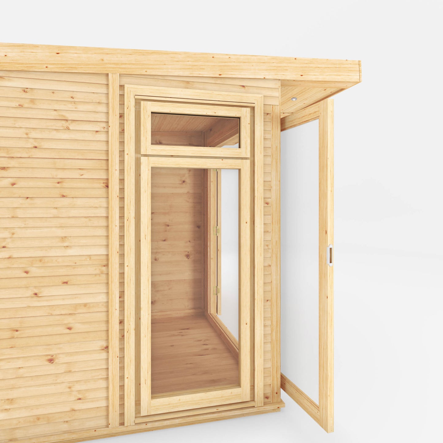 3m x 3m Insulated Garden Room with Side Shed
