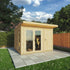 3 x 3m Insulated Garden Room with Side Shed
