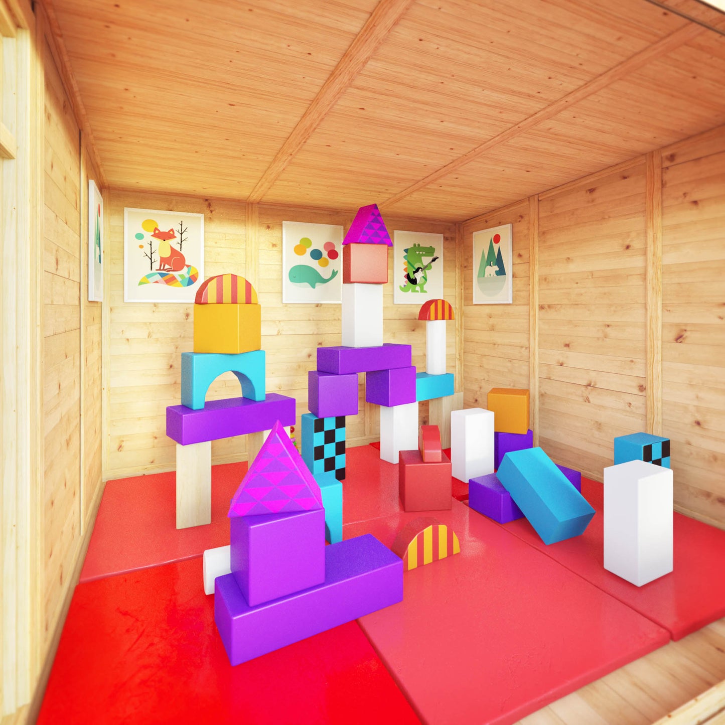 4m x 3m Insulated Garden Room with Side Shed