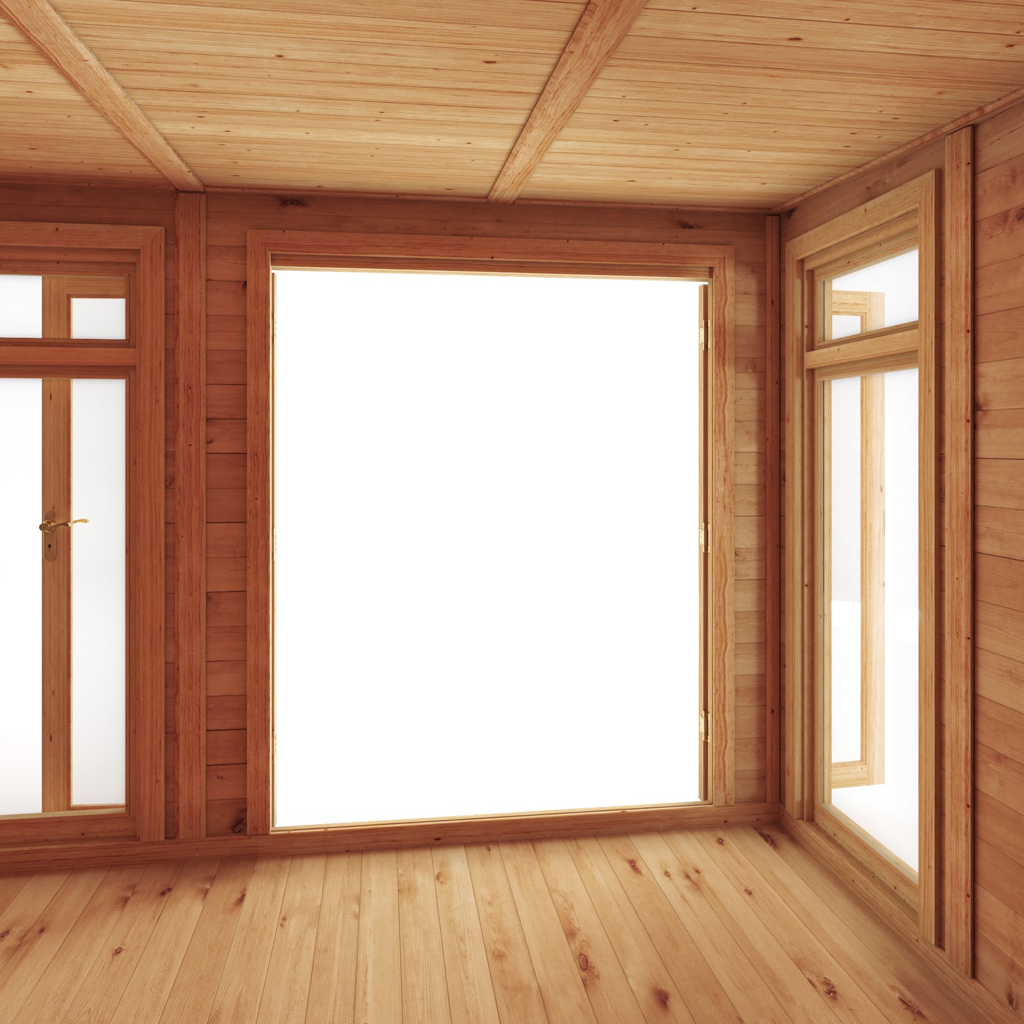 5m x 3m Insulated Garden Room with Side Shed
