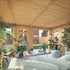 5 x 3m Insulated Garden Room with Side Shed
