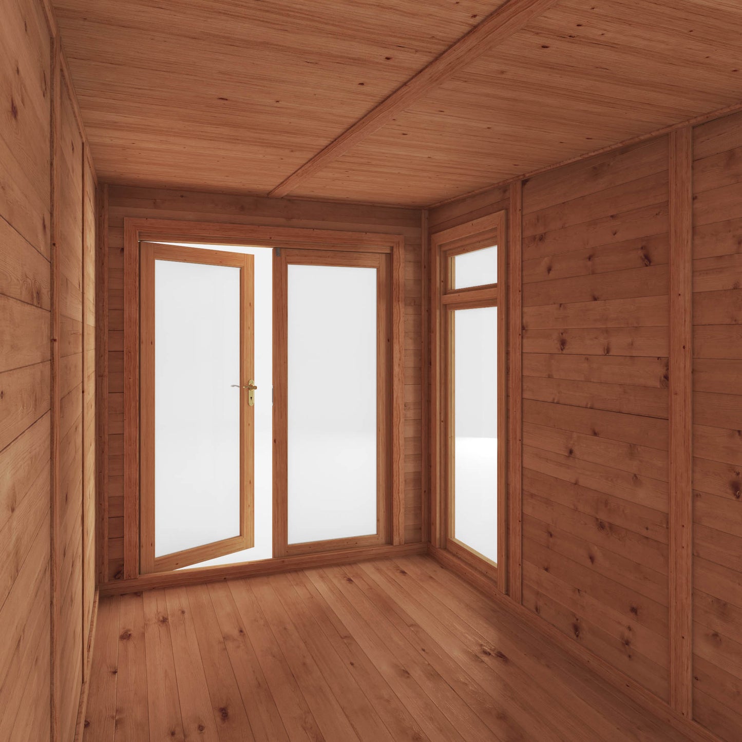 3m x 4m Insulated Garden Room with Side Shed