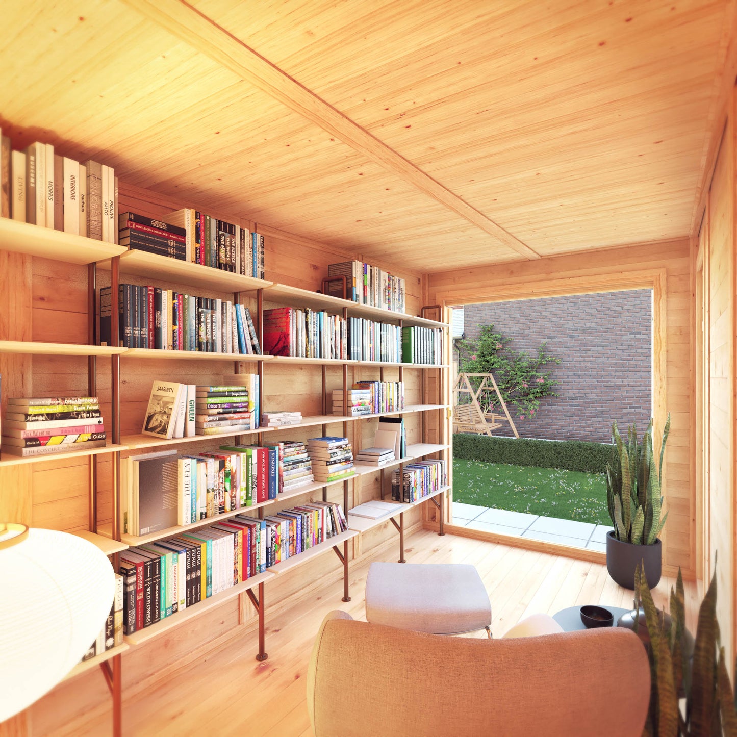 3m x 4m Insulated Garden Room with Side Shed