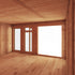 5 x 4m Insulated Garden Room with Side Shed
