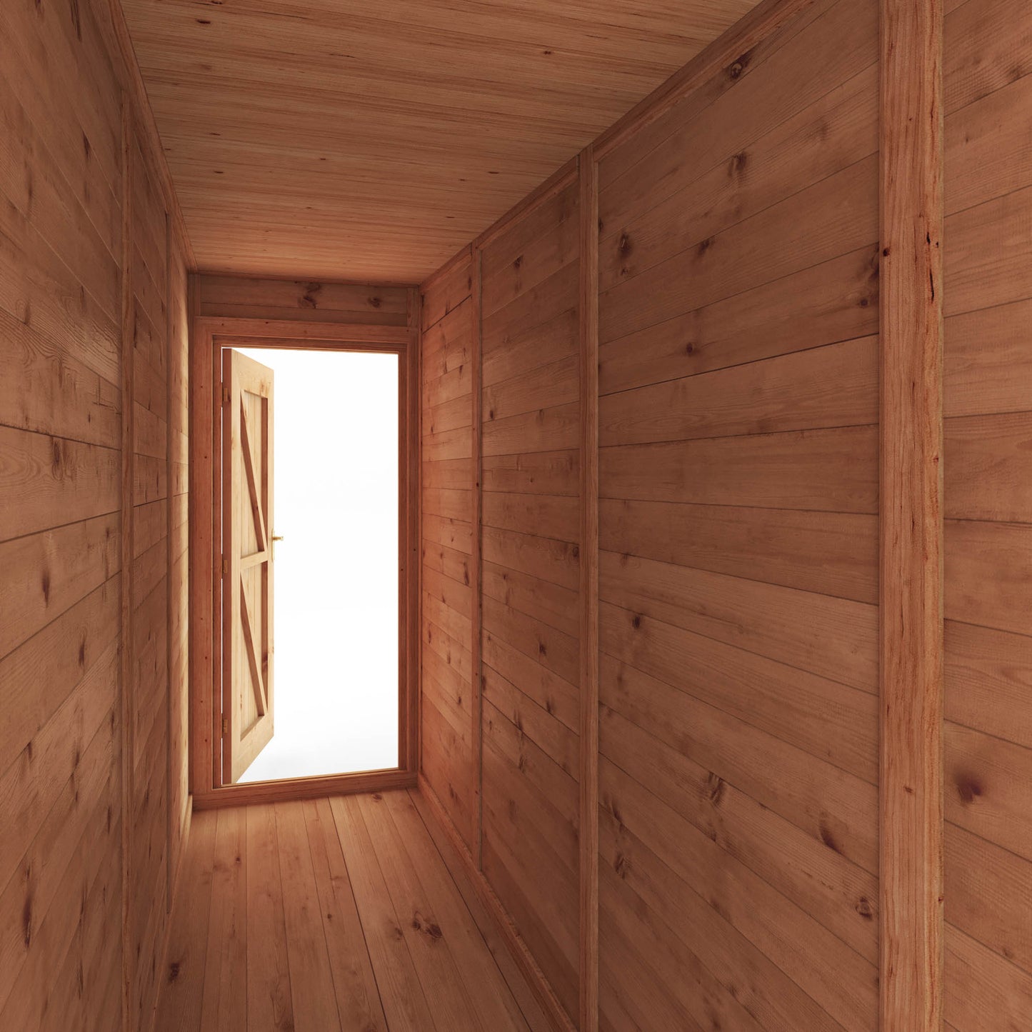 5m x 4m Insulated Garden Room with Side Shed
