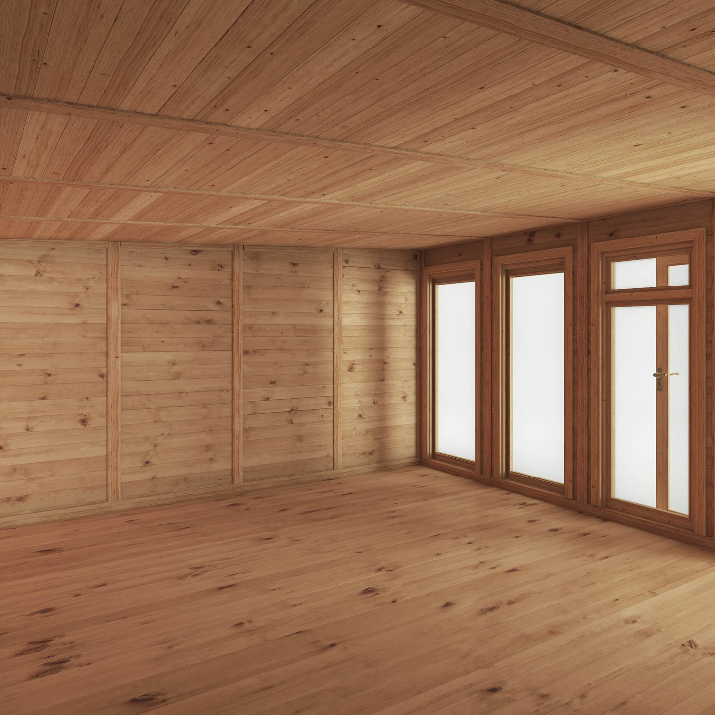 6m x 4m Insulated Garden Room with Side Shed