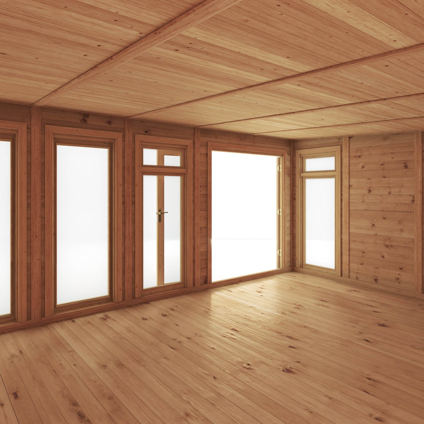 6m x 4m Insulated Garden Room with Side Shed