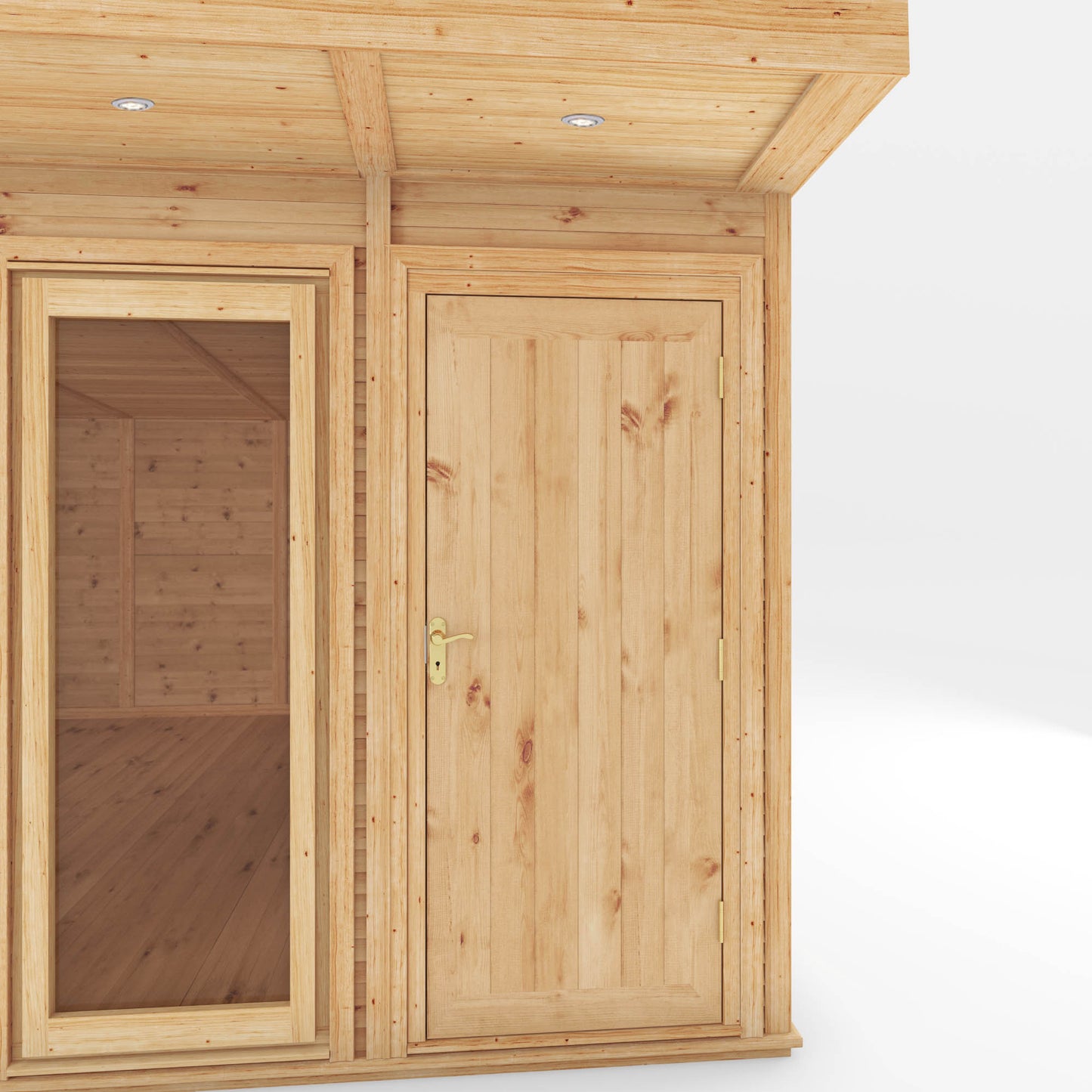6m x 4m Insulated Garden Room with Side Shed