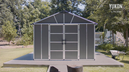 Canopia by Palram 11 x 13 Yukon Shed - Grey