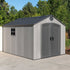 Lifetime 8 x 13' Outdoor Storage Shed - Dark Grey

