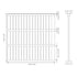 6 x 6 Pressure Treated Feather Edge Flat Top Fence Panel
