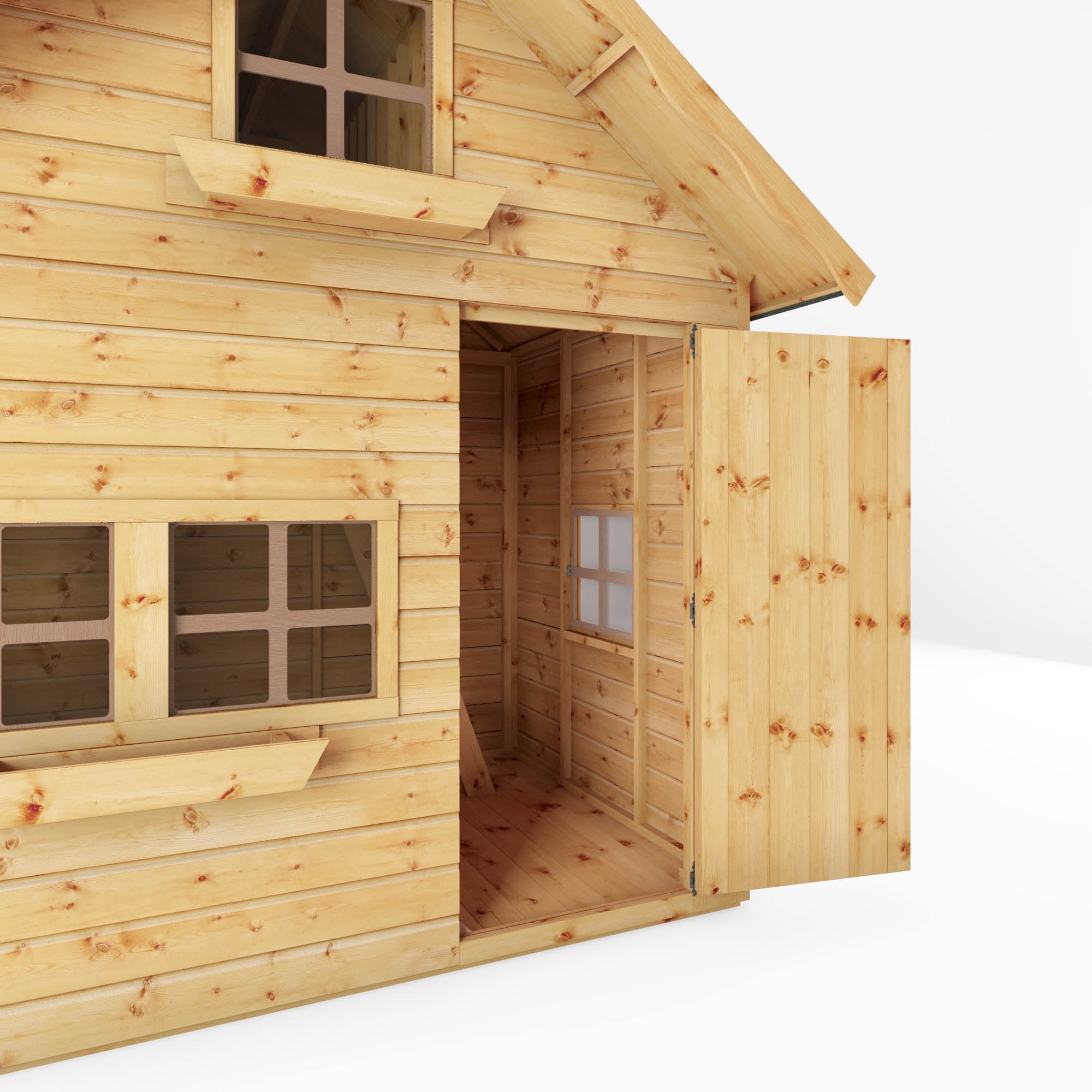 7 x 5 Double Storey Swiss Cottage Playhouse