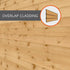10 x 6 Overlap Single Door Reverse Apex Wooden Shed

